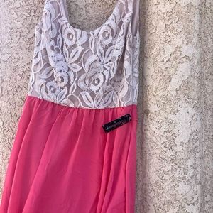 An Xtraordinary Asymmetrical Pink dress